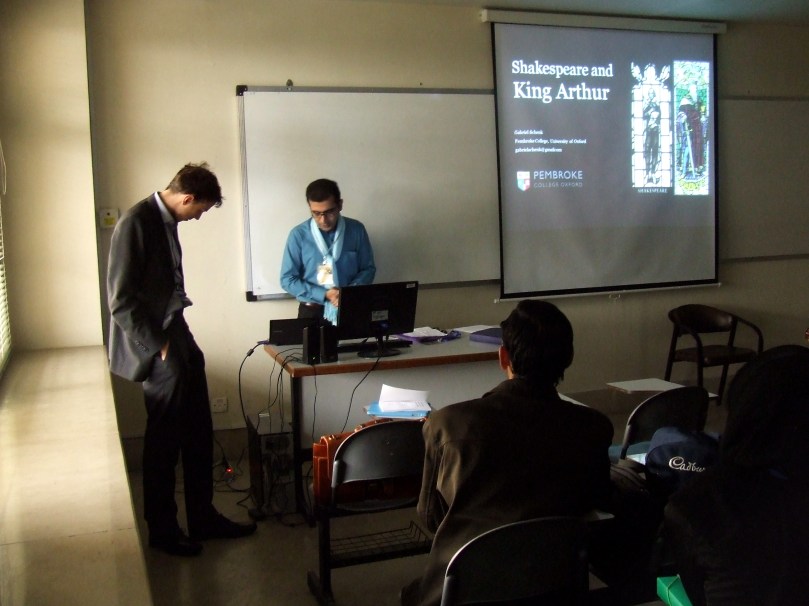 Waiting to give my paper at the University of Tehran